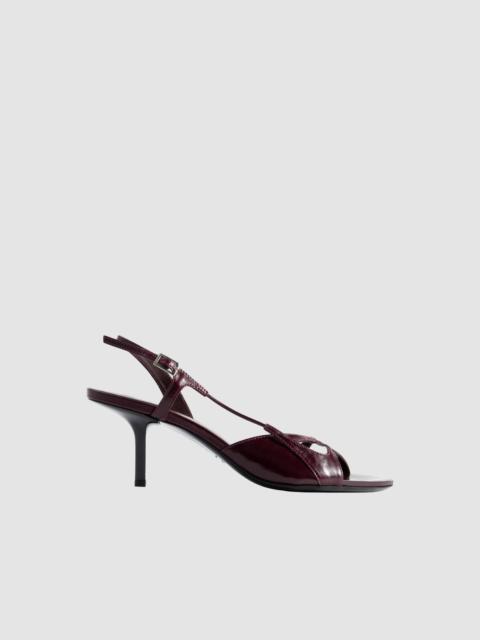 BY FAR Sierra Grape Calf Leather Slingback Sandal