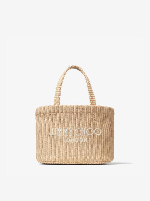 Beach Tote E/W Mini
Natural Raffia Embroidered Mini Tote Bag