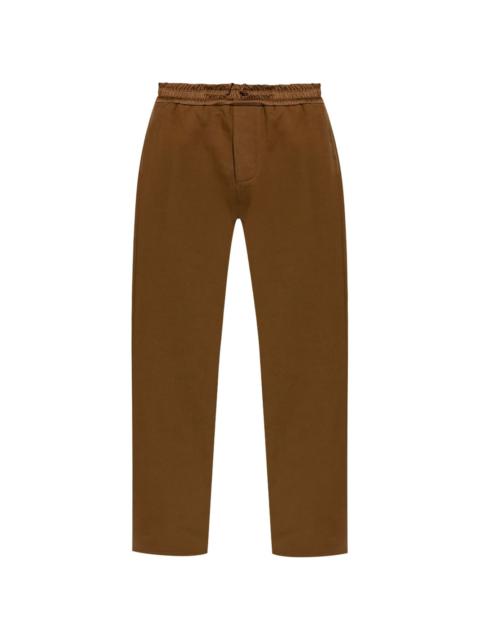 SAINT LAURENT drawstring cotton trousers