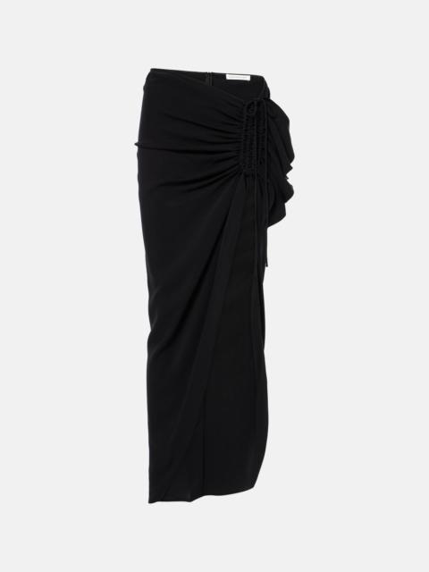 CHRISTOPHER ESBER Ruched jersey maxi skirt