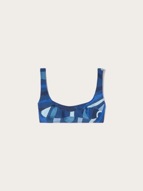 PUCCI MARMO-PRINT BIKINI TOP
