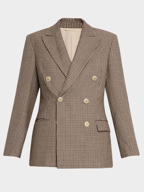 Brunello Cucinelli Double-Breasted Check Blazer