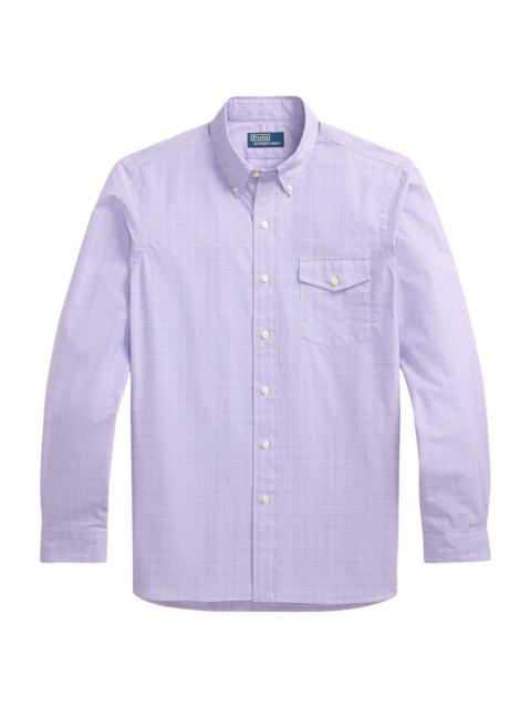 Polo Ralph Lauren Men's Classic-Fit Glen Plaid Poplin Shirt - White Lavender