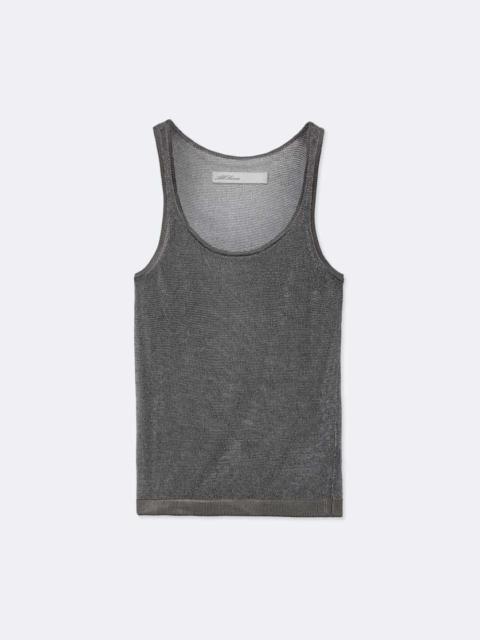 ALLSAINTS SILVI FITTED METALLIC VEST