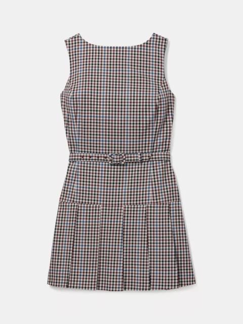 kate spade Shepard Check Belted Suiting Dress