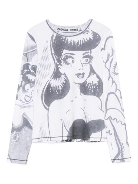 Chopova Lowena Newsprint graphic-print T-shirt