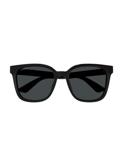 GUCCI Men's Minimal 56MM Round Injection Sunglasses - Black