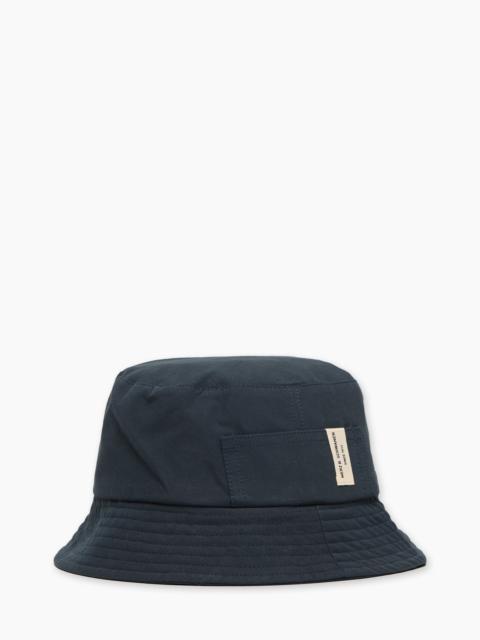 Merz b. Schwanen MERZ B. SCHWANEN BH03 COTTON POPLIN BUCKET HAT DARK NAVY