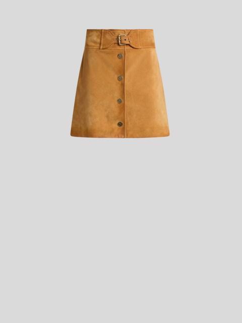 Etro SUEDE MINI SKIRT WITH BUCKLE