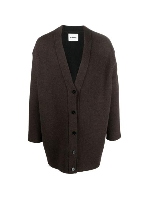 oversize V-neck cardigan