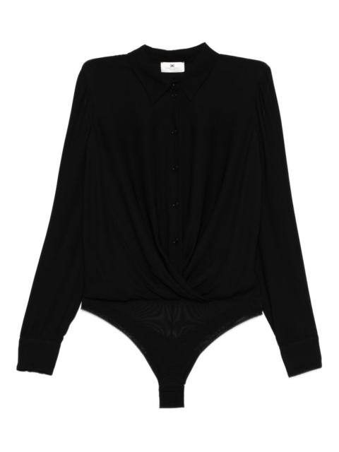 ELISABETTA FRANCHI twist-front button bodysuit