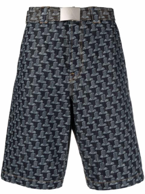 Lanvin geometric-print bermuda shorts