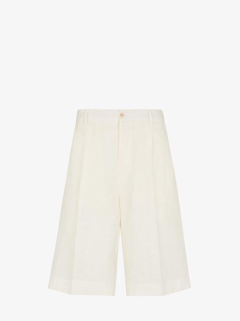 FENDI Natural hemp fabric pants