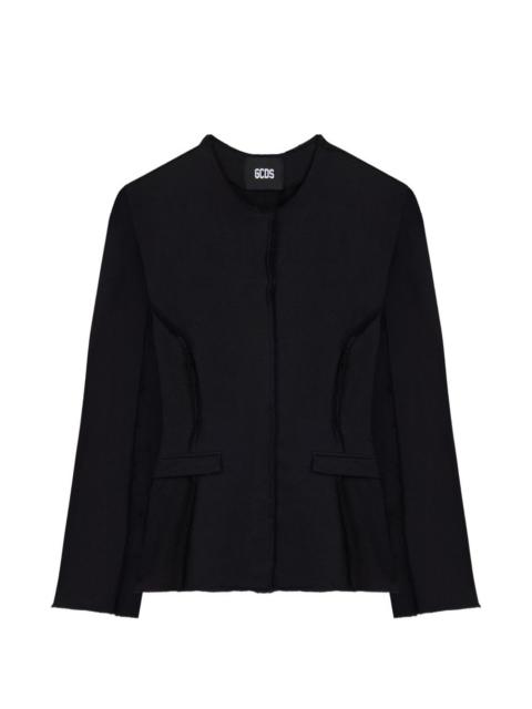 GCDS rounded-shoulder jersey jacket
