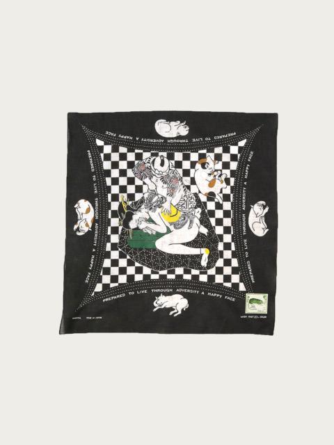 Kapital FASTCOLOR SELVEDGE BANDANA (RAINBOWY NO WOMAN NO CRY) - BLACK