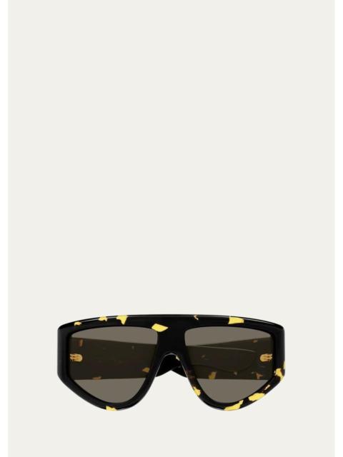 Bottega Veneta Ribbon 59MM Shield Sunglasses