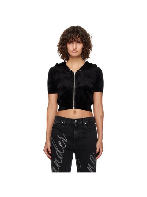 alexanderwang.t 검정 Cropped Zip-Up 까마귀