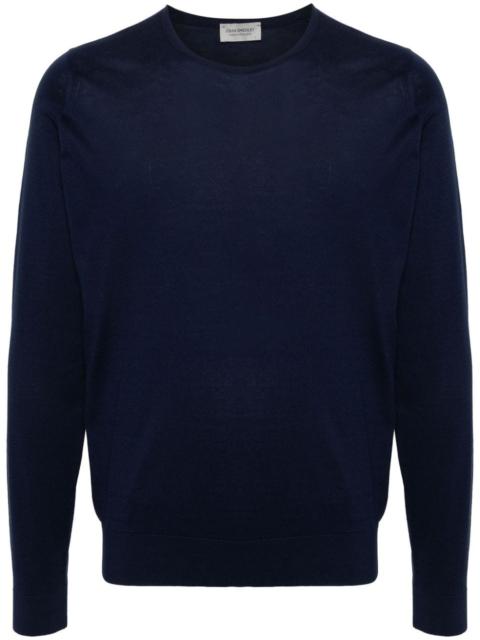 JOHN SMEDLEY cotton crew-neck jumper