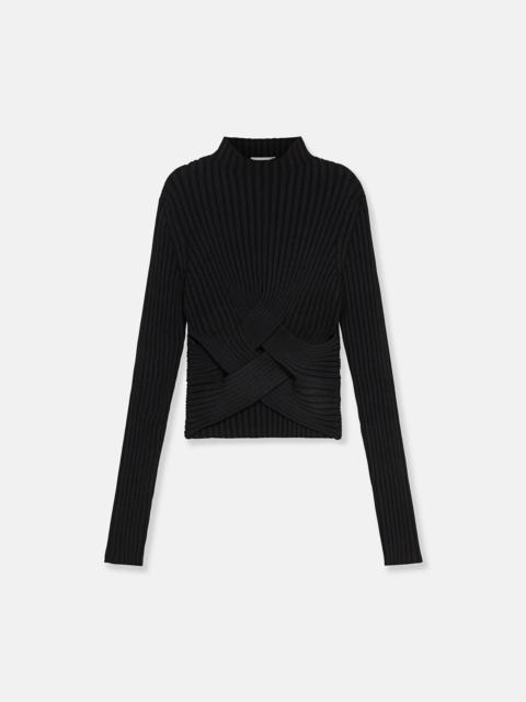 Striped Technical Knit Jumper