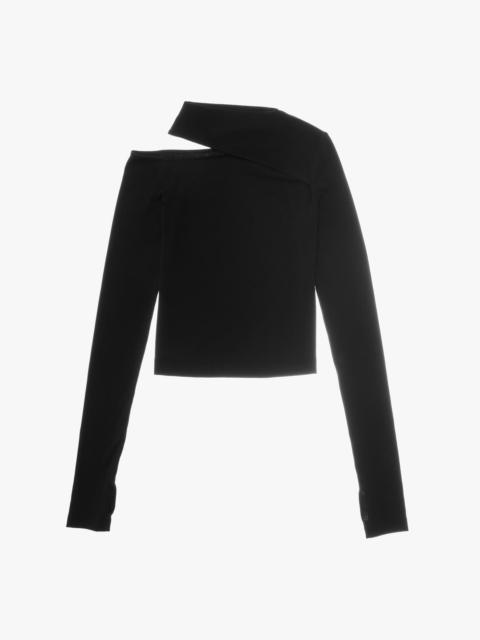 Helmut Lang SLASH LONG-SLEEVE TOP