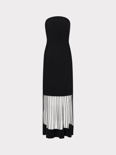 MILLY Dani Strapless Midi Dress