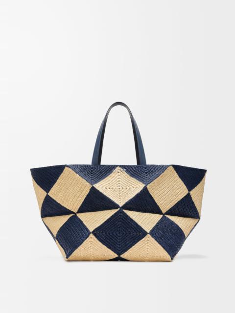 Loewe XXL Puzzle Fold tote in raffia