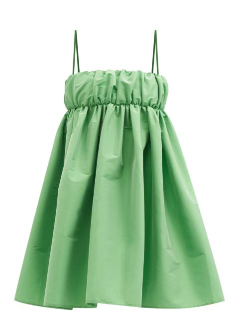 BERNADETTE Birgit gathered taffeta mini dress