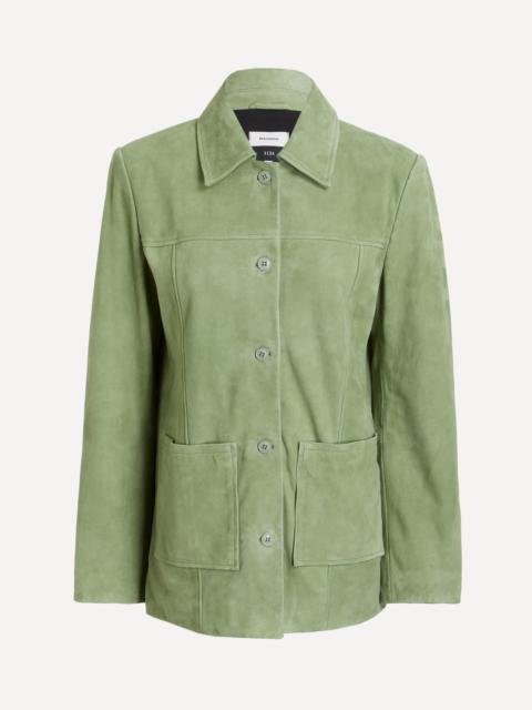 Reformation Veda Lincoln Suede Shirt Jacket