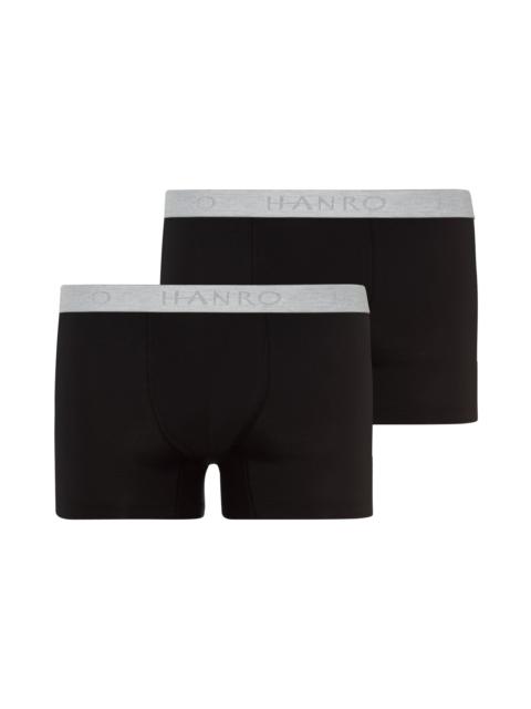 HANRO Cotton Essentials 2-Pack Cotton Boxer Briefs