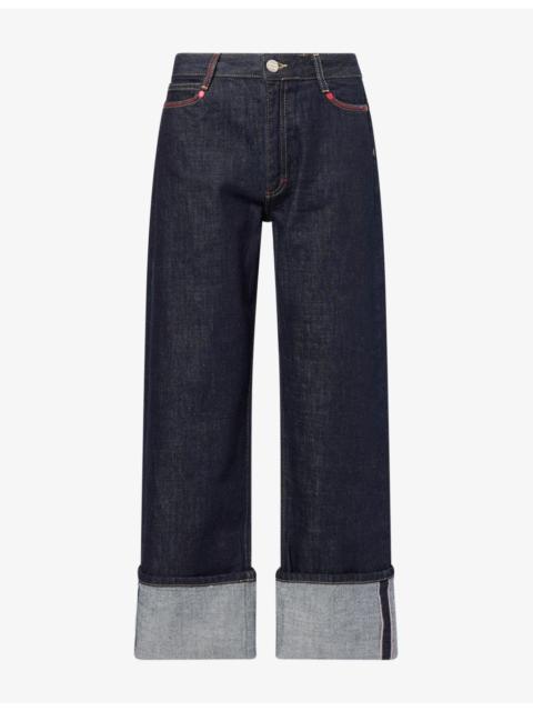 DAMSON MADDER. Montana Selvedge Straight-Leg Denim Jeans