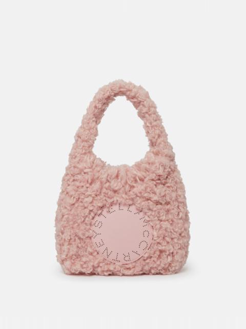 Stella McCartney Logo Plush Teddy Hobo Small Tote Bag