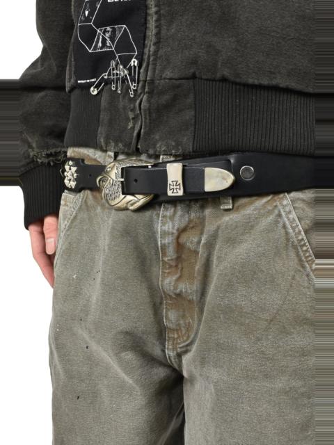 Enfants Riches Déprimés DOUBLE EAGLE BUCKLE BELT TEXAS SERENADE / BLK