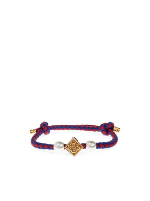 CASABLANCA braided faux-pearl bracelet