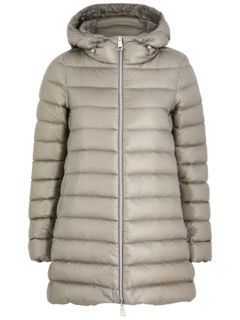 Ultralight quilted hooded shell jacket