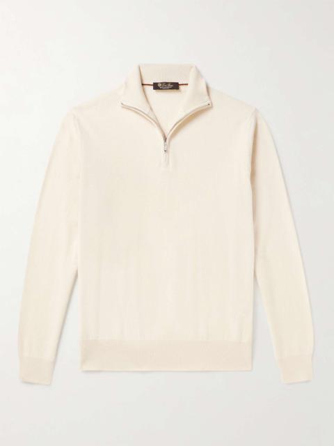 Loro Piana Slim-Fit Baby Cashmere Half-Zip Sweater