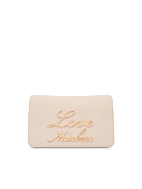 Moschino logo-paque shoulder bag