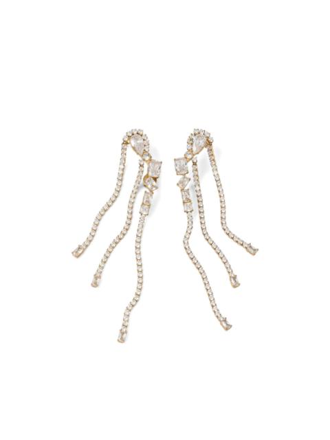 GUESS USA crystal-embellished drop earrings