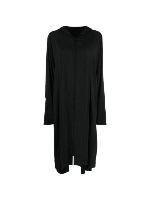 Yohji Yamamoto asymmetric hooded coat