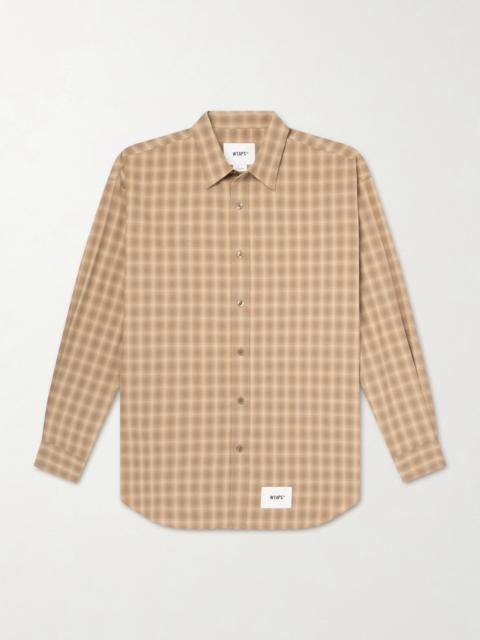 WTAPS Logo-Appliquéd Checked Woven Shirt