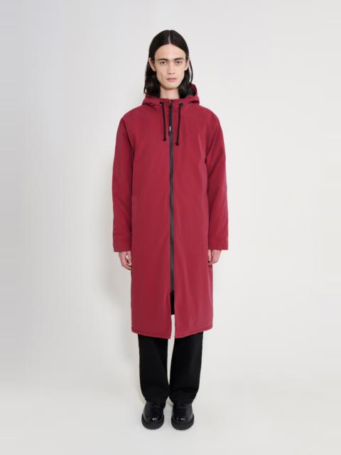 Stutterheim Stockholm Long Winter Coat Burgundy