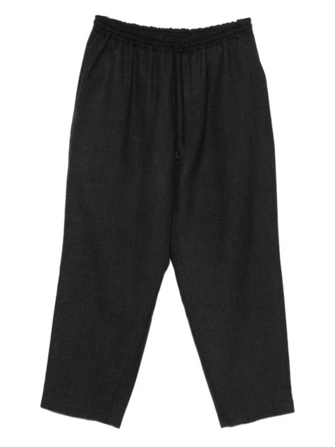 Comme des Garçons Homme houndstooth-pattern wool trousers