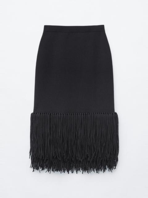 & Other Stories Fringed Midi Skirt