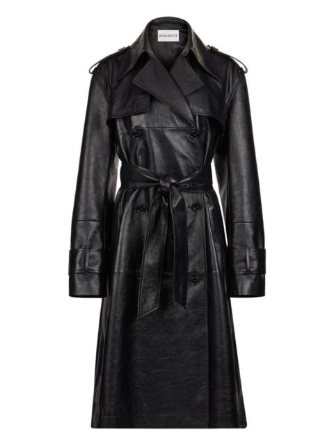 NINA RICCI leather trench coat