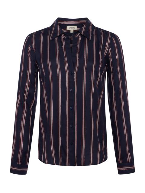 L'AGENCE Holly Striped Blouse