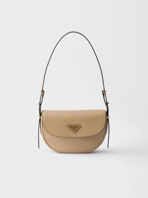 Prada Prada Arqué leather shoulder bag with flap