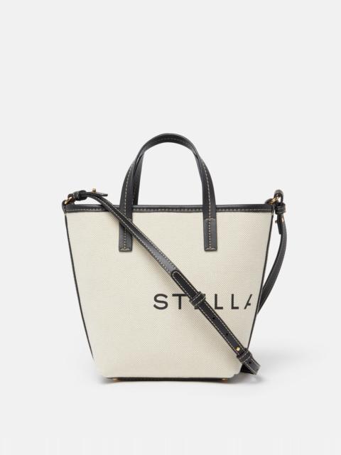 Stella McCartney Logo Canvas Crossbody Tote Bag