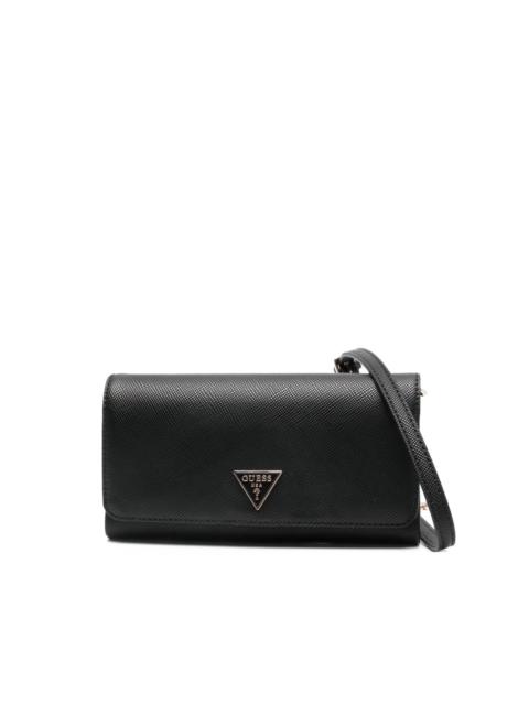 GUESS USA Noelle logo-plaque clutch bag