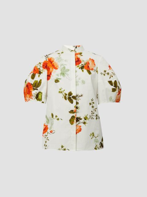 Erdem VOLUME SHORT SLEEVE BLOUSE