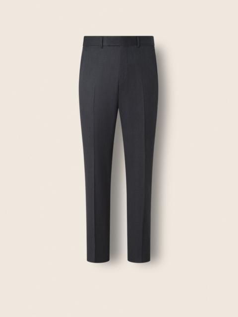 ZEGNA DARK GREY TROFEO 120MILA WOOL PANTS