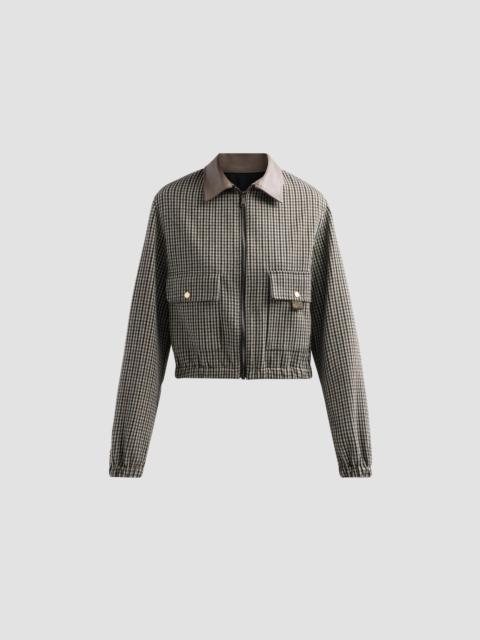 FABIANA FILIPPI Women's Filo Diamanté Loop Houndstooth Jersey Boxy Jacket - Only One Colour